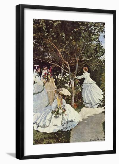 Women In The Garden-Claude Monet-Framed Art Print