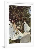 Women In The Garden-Claude Monet-Framed Art Print