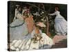 Women in the Garden-Claude Monet-Stretched Canvas