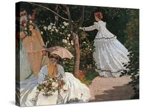 Women in the Garden-Claude Monet-Stretched Canvas