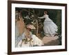 Women in the Garden-Claude Monet-Framed Art Print