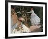 Women in the Garden-Claude Monet-Framed Art Print