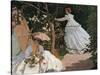 Women in the Garden-Claude Monet-Stretched Canvas