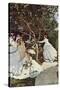 Women in the Garden-Claude Monet-Stretched Canvas