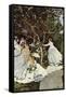 Women In The Garden-Claude Monet-Framed Stretched Canvas