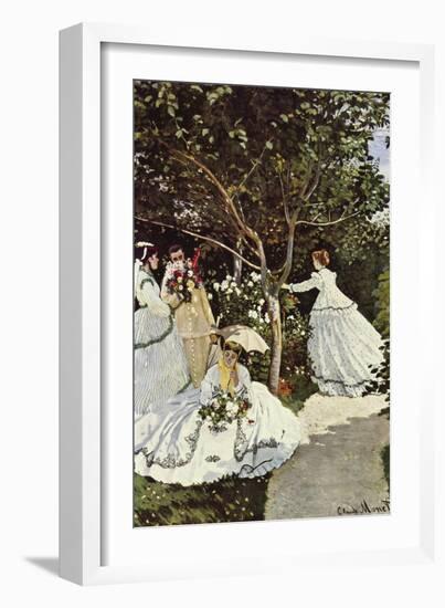 Women In The Garden-Claude Monet-Framed Art Print