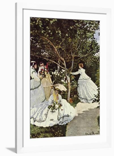 Women In The Garden-Claude Monet-Framed Art Print