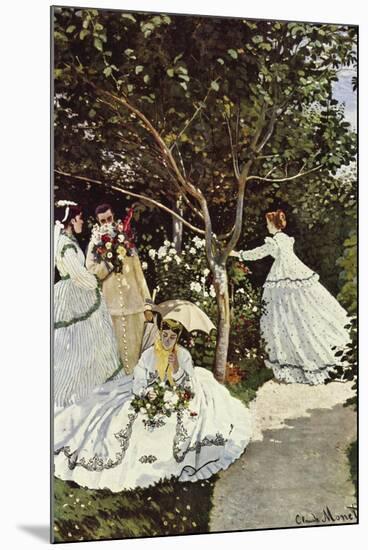 Women In The Garden-Claude Monet-Mounted Art Print