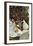 Women In The Garden-Claude Monet-Framed Art Print