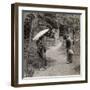 Women in the Kinkaku-Ji Temple Garden, Kyoto, Japan, 1904-Underwood & Underwood-Framed Photographic Print