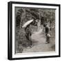 Women in the Kinkaku-Ji Temple Garden, Kyoto, Japan, 1904-Underwood & Underwood-Framed Photographic Print