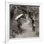 Women in the Kinkaku-Ji Temple Garden, Kyoto, Japan, 1904-Underwood & Underwood-Framed Photographic Print