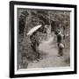 Women in the Kinkaku-Ji Temple Garden, Kyoto, Japan, 1904-Underwood & Underwood-Framed Photographic Print