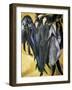 Women in the Street-Ernst Ludwig Kirchner-Framed Art Print