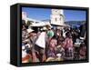 Women in Traditional Dress in Busy Tuesday Market, Solola, Guatemala, Central America-Upperhall-Framed Stretched Canvas