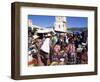 Women in Traditional Dress in Busy Tuesday Market, Solola, Guatemala, Central America-Upperhall-Framed Photographic Print