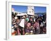 Women in Traditional Dress in Busy Tuesday Market, Solola, Guatemala, Central America-Upperhall-Framed Photographic Print