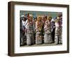 Women in Traditional Tibetan Dress, Yushu, Qinghai Province, China-Occidor Ltd-Framed Photographic Print