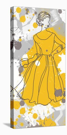 Women in Yellow Dress-Irena Orlov-Stretched Canvas