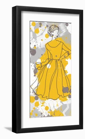 Women in Yellow Dress-Irena Orlov-Framed Art Print