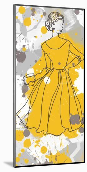 Women in Yellow Dress-Irena Orlov-Mounted Art Print