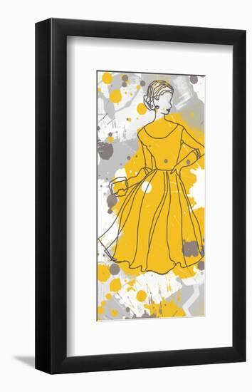 Women in Yellow Dress-Irena Orlov-Framed Art Print