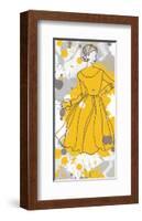 Women in Yellow Dress-Irena Orlov-Framed Art Print