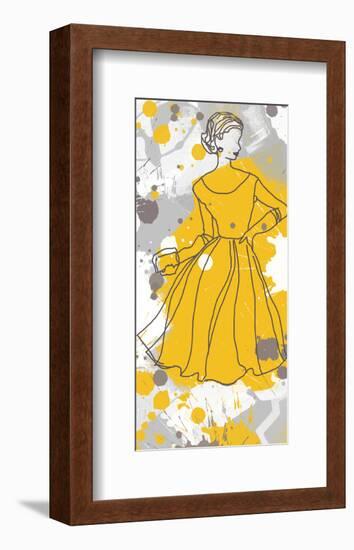 Women in Yellow Dress-Irena Orlov-Framed Art Print