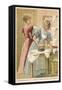 Women Ironing-null-Framed Stretched Canvas