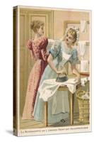 Women Ironing-null-Stretched Canvas