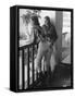 Women Jockey's Watching Race from Balcony of Jockey's Rooms-Peter Stackpole-Framed Stretched Canvas