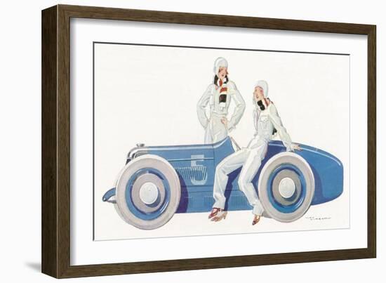 Women Join the Racing Driver Fraternity-Ren? Vincent-Framed Photographic Print