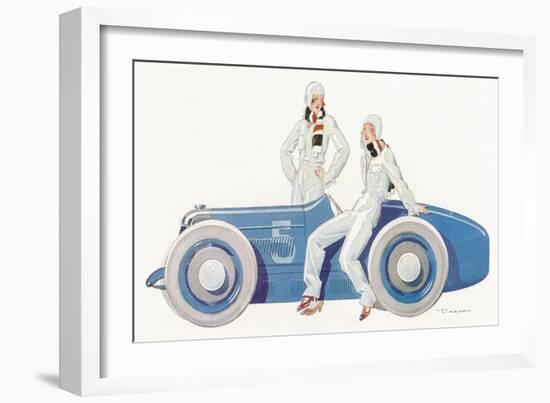 Women Join the Racing Driver Fraternity-Ren? Vincent-Framed Photographic Print