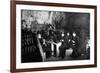 Women Knitting in a Wine-Cellar in a 'Much Bombarded' Rheims-null-Framed Art Print