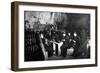 Women Knitting in a Wine-Cellar in a 'Much Bombarded' Rheims-null-Framed Art Print