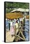 Women Loading Oranges on a Ship at San Antonio, Paraguay, c.1890-null-Framed Stretched Canvas