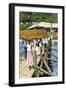 Women Loading Oranges on a Ship at San Antonio, Paraguay, c.1890-null-Framed Giclee Print