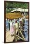 Women Loading Oranges on a Ship at San Antonio, Paraguay, c.1890-null-Framed Giclee Print