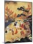 Women Looking at Maple Trees in Takao-null-Mounted Giclee Print