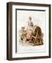 Women Making Butter, 1808-William Henry Pyne-Framed Giclee Print