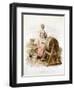 Women Making Butter, 1808-William Henry Pyne-Framed Giclee Print