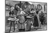 Women Making Pneumatic Tyres for Bicycles, France, 1896-null-Mounted Giclee Print