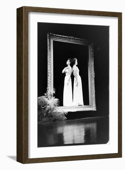 Women Modeling Evening Gowns at the Met Fashion Ball, New York, New York, November 1960-Walter Sanders-Framed Photographic Print