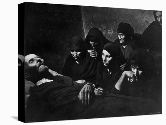 Women Mourning at Wake of Juan Larra-W^ Eugene Smith-Stretched Canvas