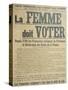 'Women Must Vote', Poster Encouraging Women to Fight for Voting Rights, 1914-French School-Stretched Canvas