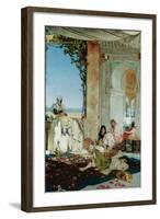 Women of a Harem in Morocco, 1875-Jean Joseph Benjamin Constant-Framed Giclee Print