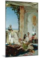 Women of a Harem in Morocco, 1875-Jean Joseph Benjamin Constant-Mounted Giclee Print