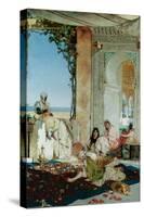 Women of a Harem in Morocco, 1875-Jean Joseph Benjamin Constant-Stretched Canvas