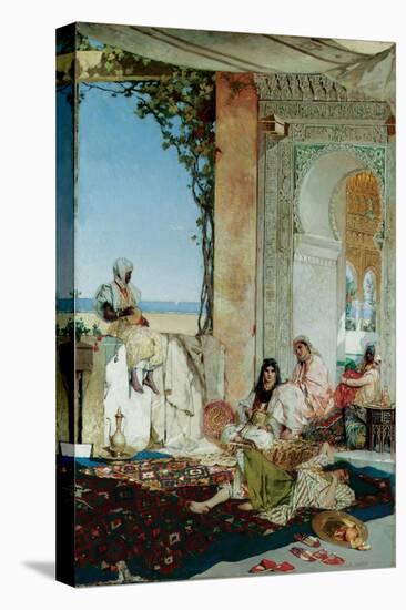 Women of a Harem in Morocco, 1875-Jean Joseph Benjamin Constant-Stretched Canvas