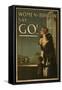 Women of Britain say - "Go!", 1915-English School-Framed Stretched Canvas